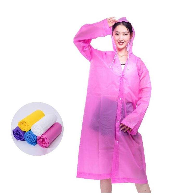 Camping Outdoor Travel Waterproof EVA Universal Hooded Rain Coat