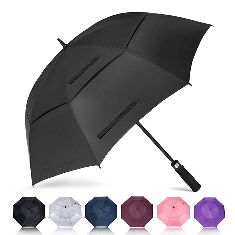 Double Layer Windproof Auto Open Golf umbrella