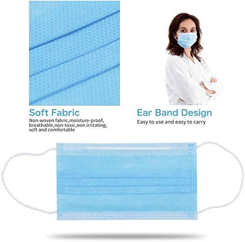 Disposable Face Mask - 3Ply Masks with Comfortable Earloop FDA CE