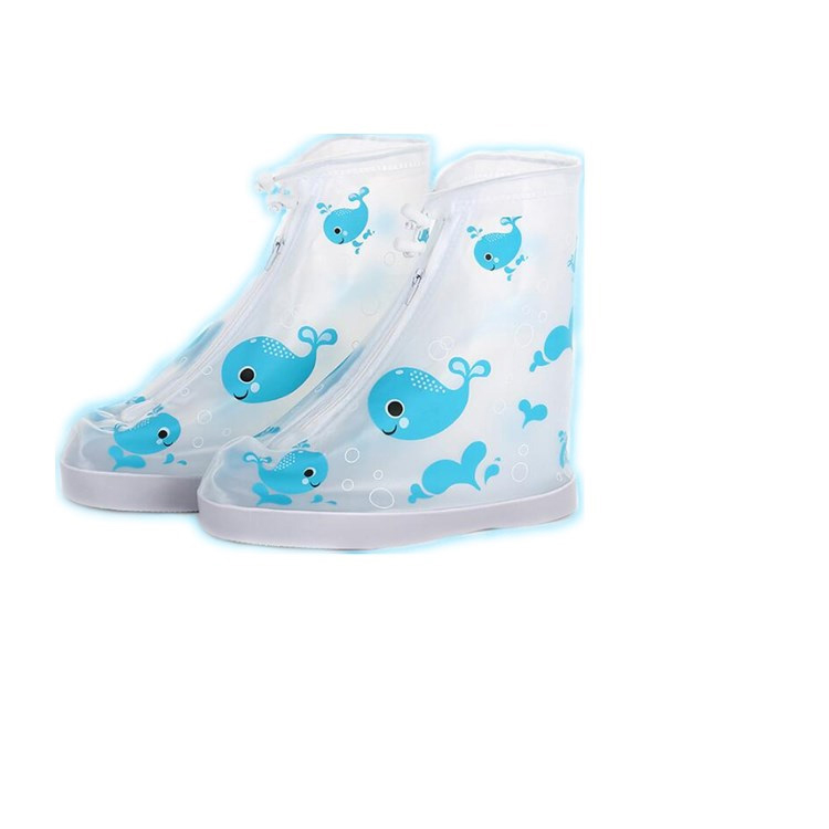 Fun Printed Kids cartoons PVC printed rain shoes boots cover