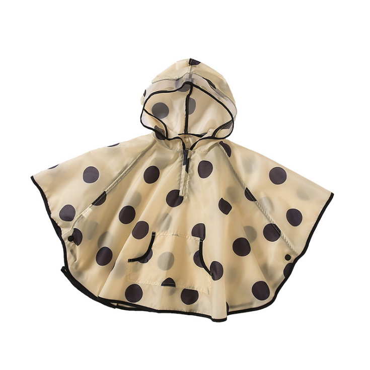 بنات شفاف PVC معطف واق من المطر البلاستيك صنم للأطفال للماء