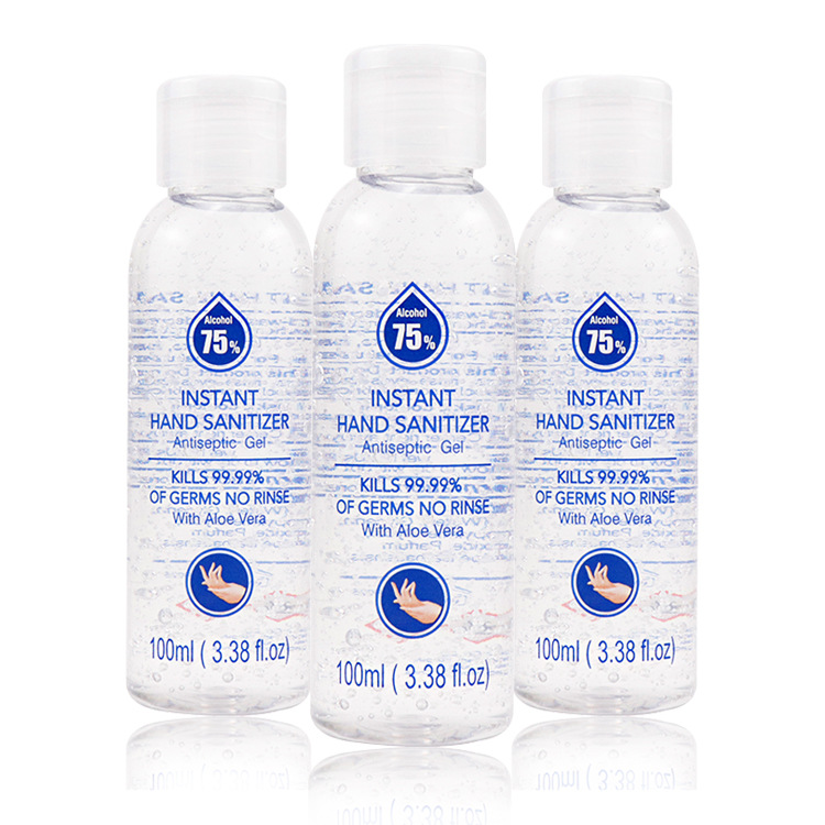 High quality 100ml 75% Alcohol Gel  Hand Sanitizer Alcohol Hand Sanitizer Gel Antibacterial  CE