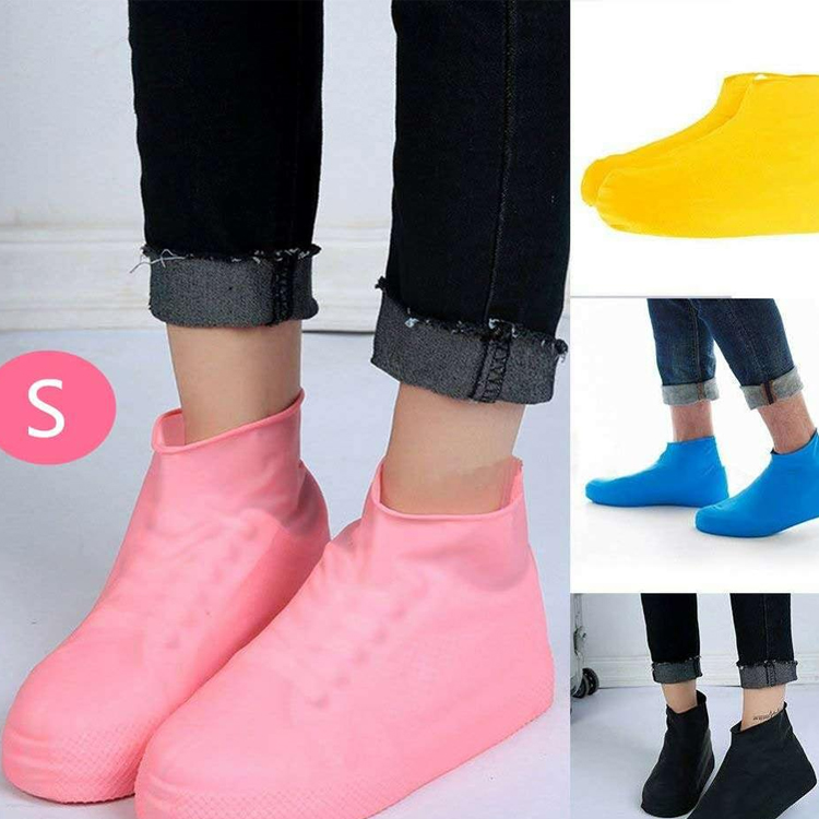 High quality  PVC  Outdoor rainy waterproof shoes cover rain anti-slip thick wear-resistant silicone adult children rain boots