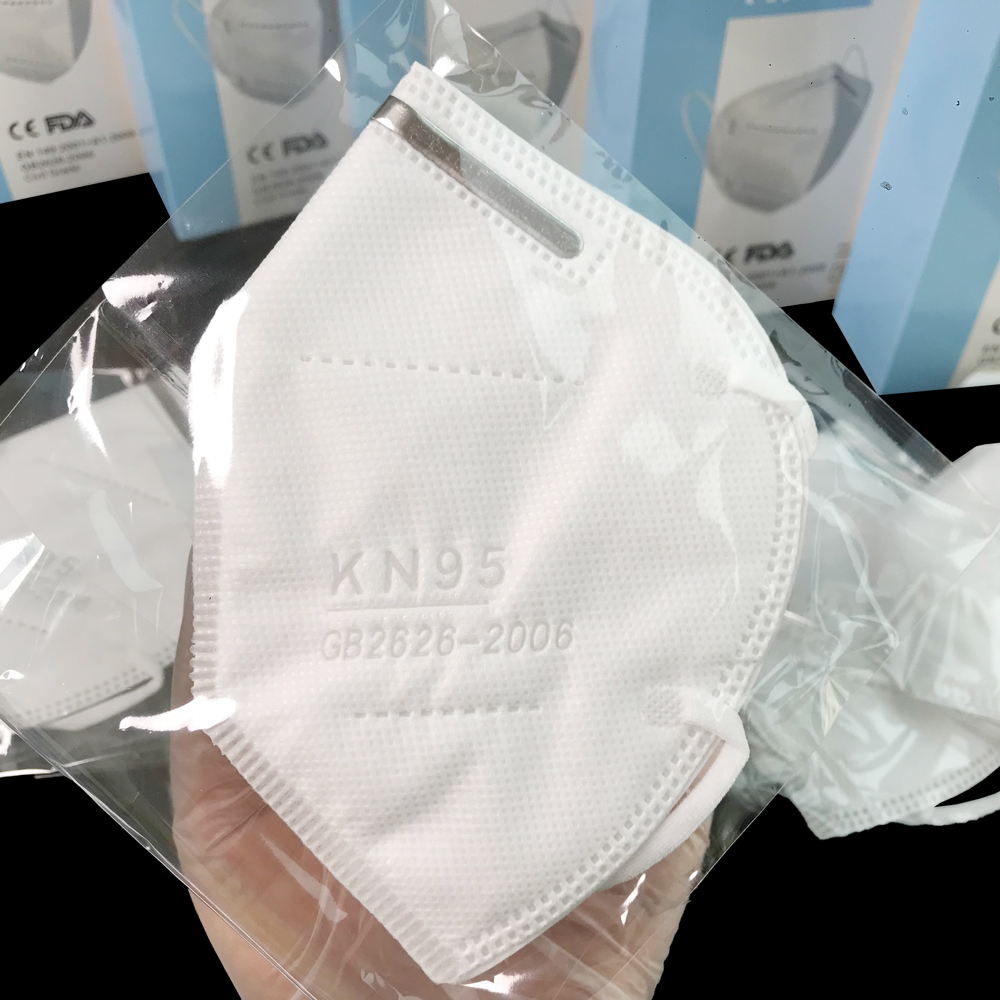 Hot sales China protective with virus Facemask 5 Ply Earloop Face Mask KN95