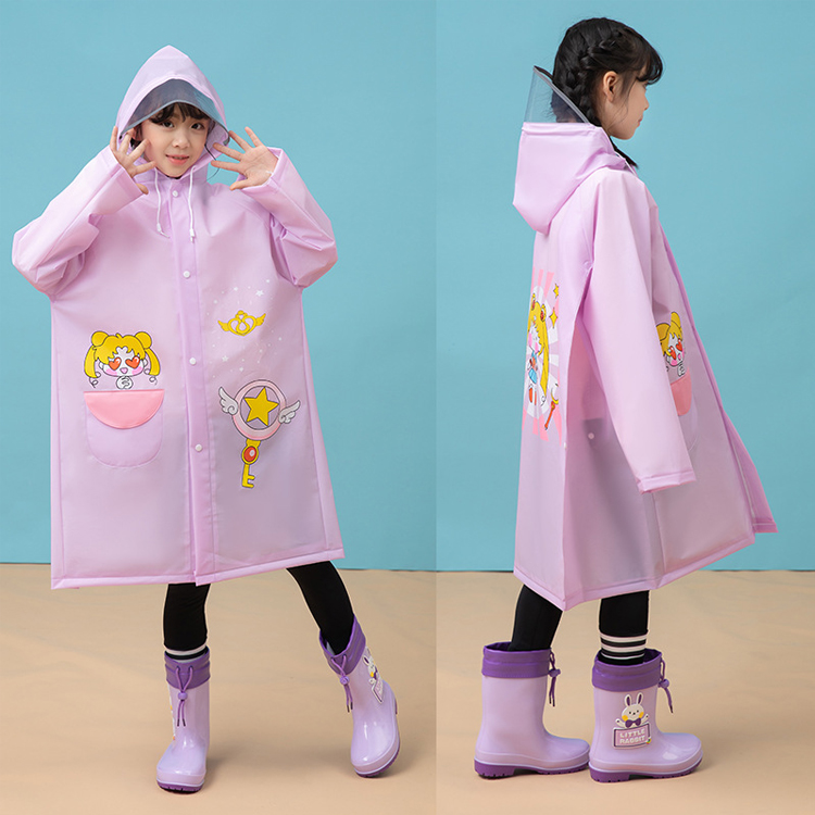 Kids Rain Jacket Thick Poncho Waterproof for Kids