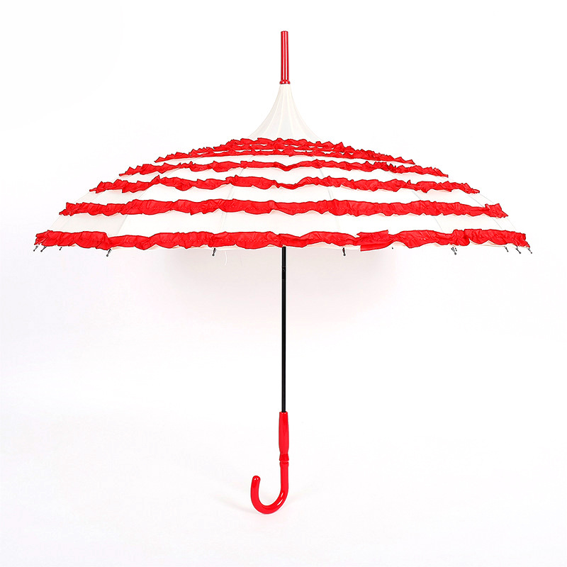 Lace Wedding Pagoda Shaped Umbrella for Wedding