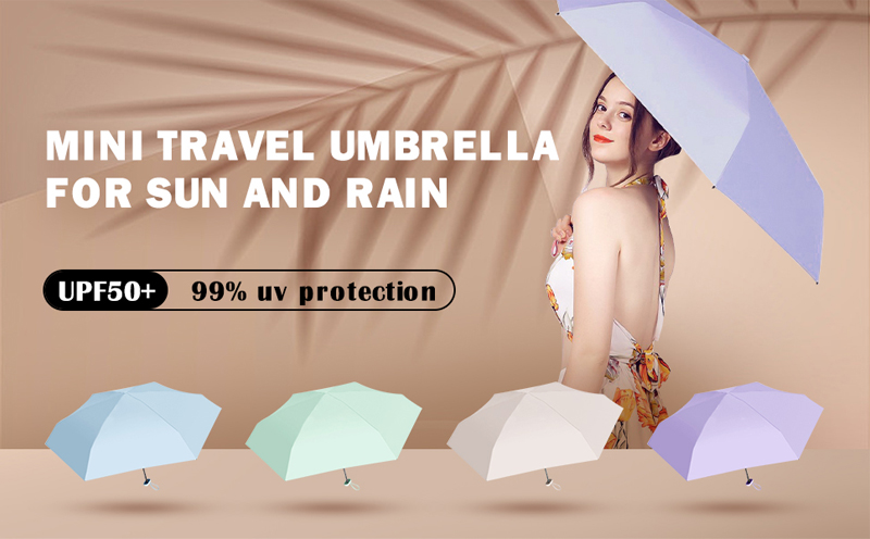 Ladies Parasol Pocket 5 Folding sun umbrella