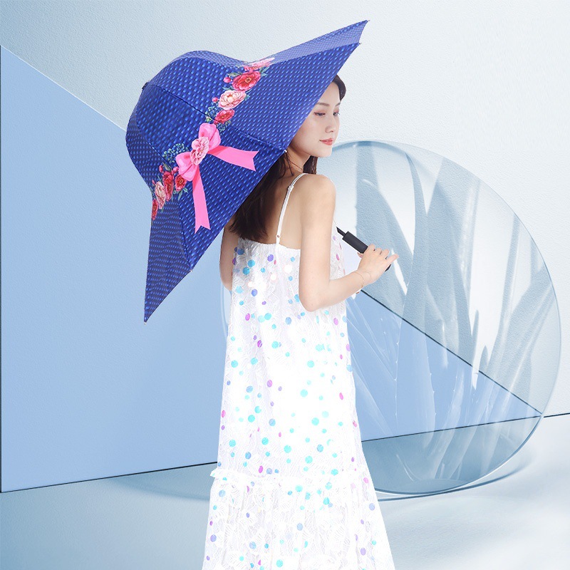 Lotus 2022 Customization Summer Sunshade Anti Ultraviolet Pagoda Hat Umbrella