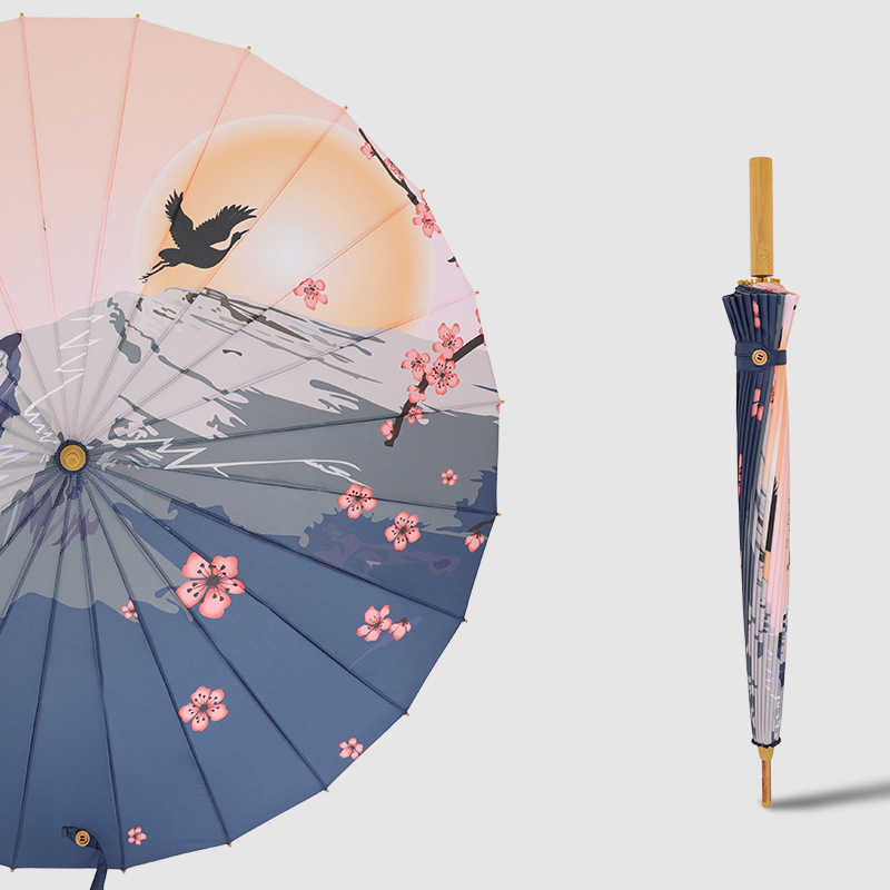 Manual Open Umbrella with Chinese Elements