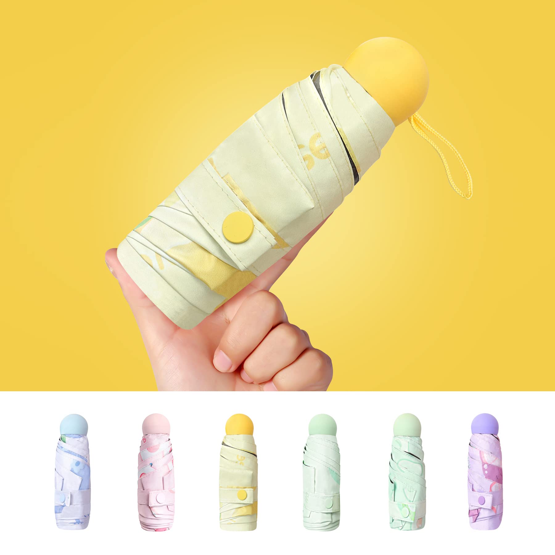 Mini Capsule Shaped 5 Folding umbrella