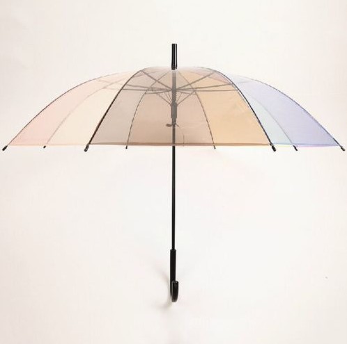 Parapluie droit avec dôme en forme de dôme à bulles coloré POE coloré transparent