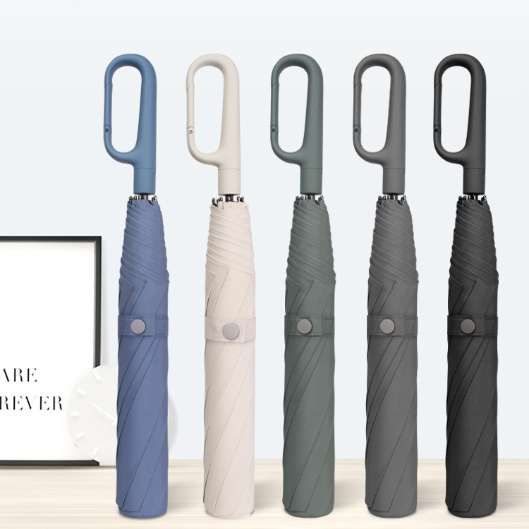 O shaped Handle Auto Open folding umbrella