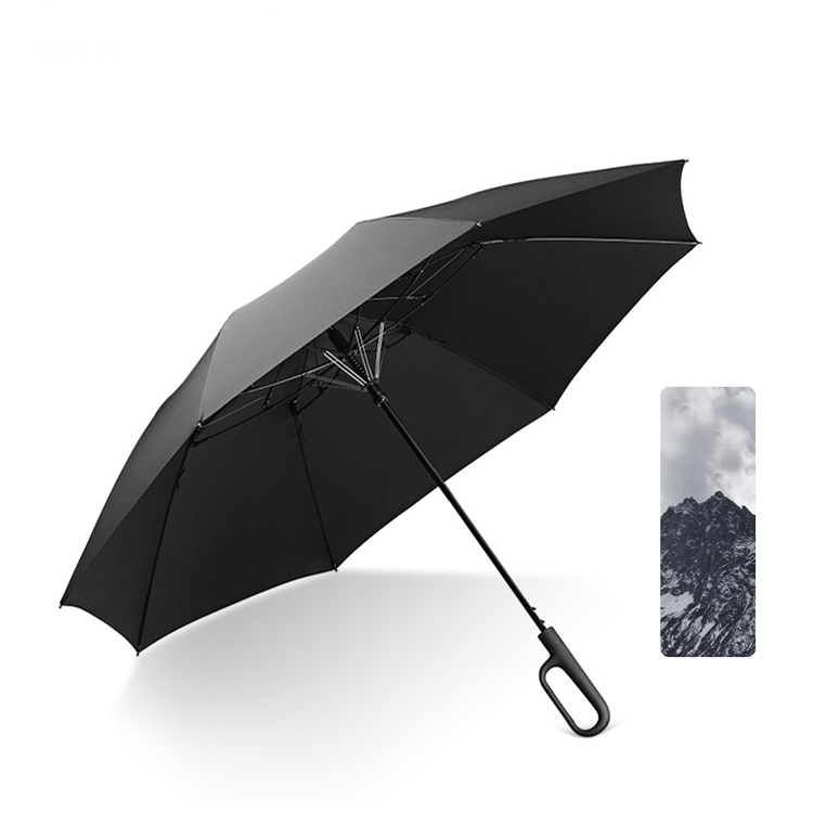 O shaped Handle Auto Open folding umbrella