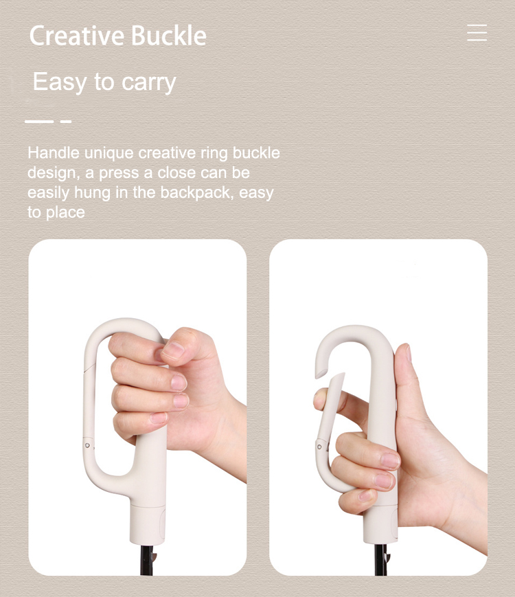 O shaped Handle Auto Open folding umbrella