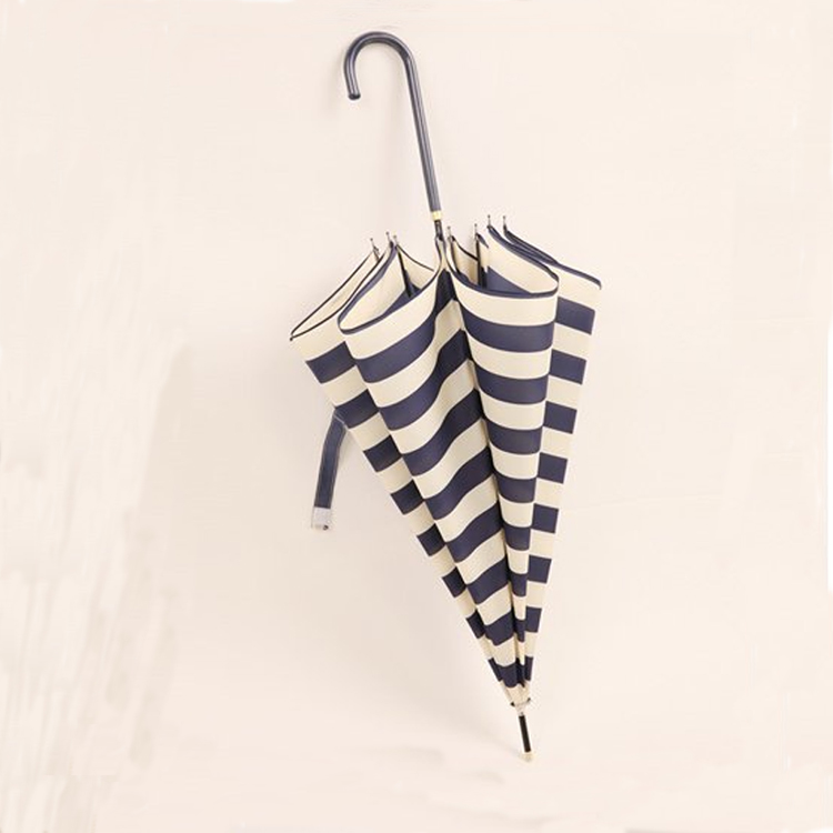 Rainproof Umbrella with Blue and White Stripe