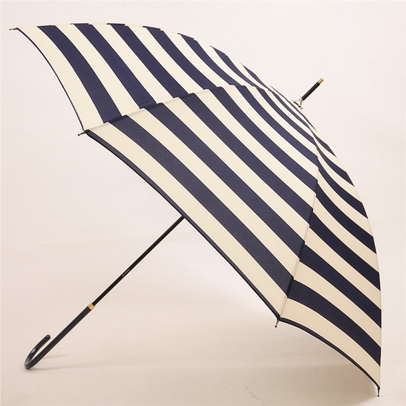 Rainproof Umbrella with Blue and White Stripe