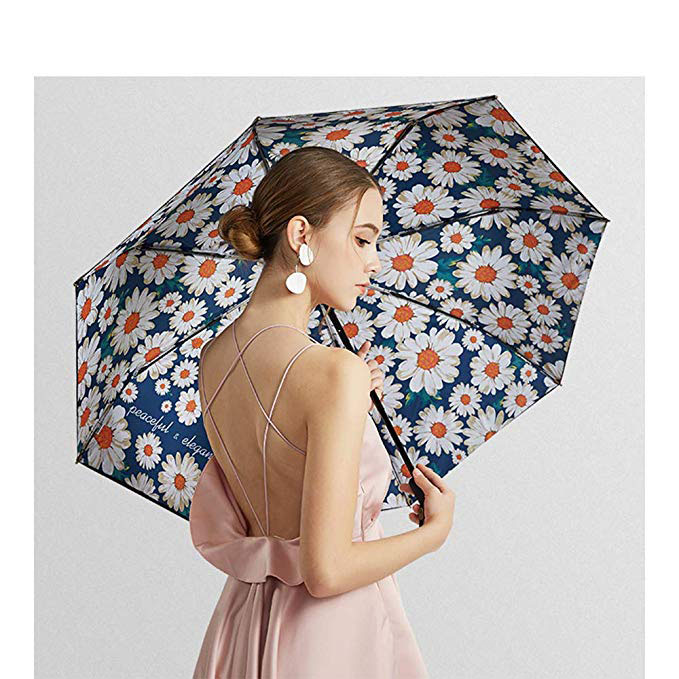 high quality 21 inch manual open custom fold umbrella