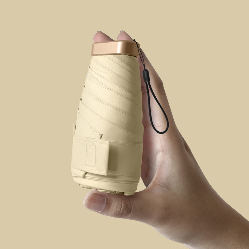 Travel Mini Umbrella Sun&Rain Lightweight Small and Compact Suit for Pocket