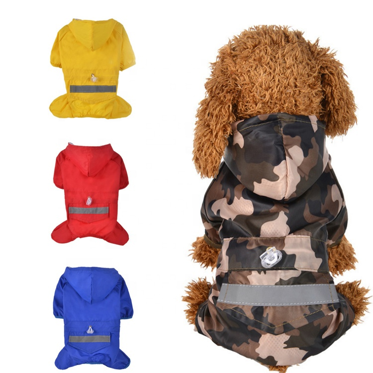 Wholesale Promotional cheap Quality quilted cat pet waterproof clothes dog rain coat