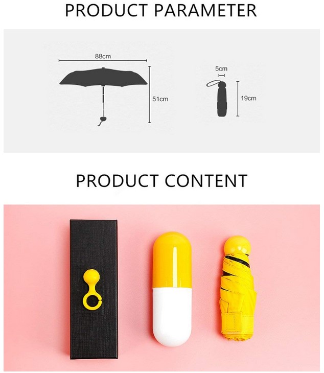 Wholesale Super Mini Portable Manual Compact Capsule Umbrella