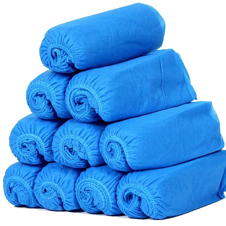 Wholesale high quality Waterproof disposable CPE rain shoes covers anti-slip for visitor  rain shoes covers