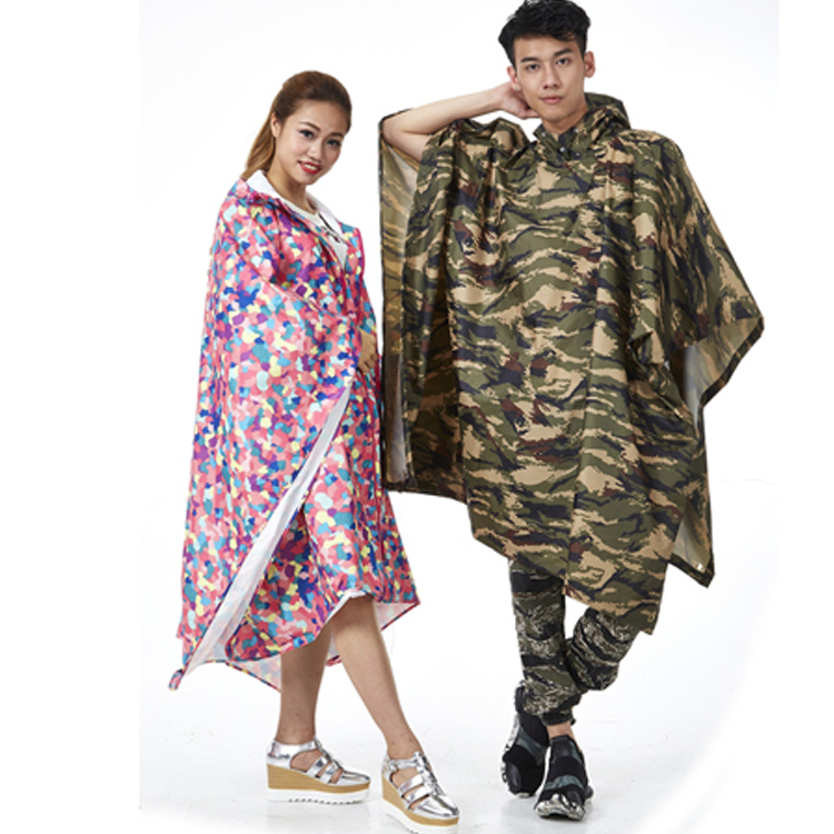 Wholesale high quality new fashion Waterproof Outdoor Fashion Printing Full Body Light Raincoats Colorful Poncho