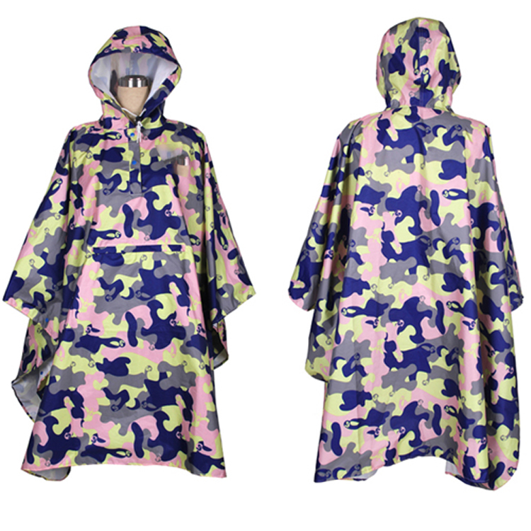 Wholesale high quality new fashion Waterproof Outdoor Fashion Printing Full Body Light Raincoats Colorful Poncho