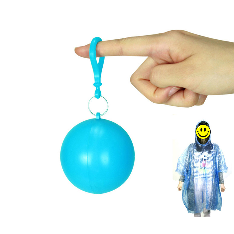 Wholesale high quality waterproof rainbow raincoat factory custom raincoat fashion in ball Disposable raincoat A handy raincoat