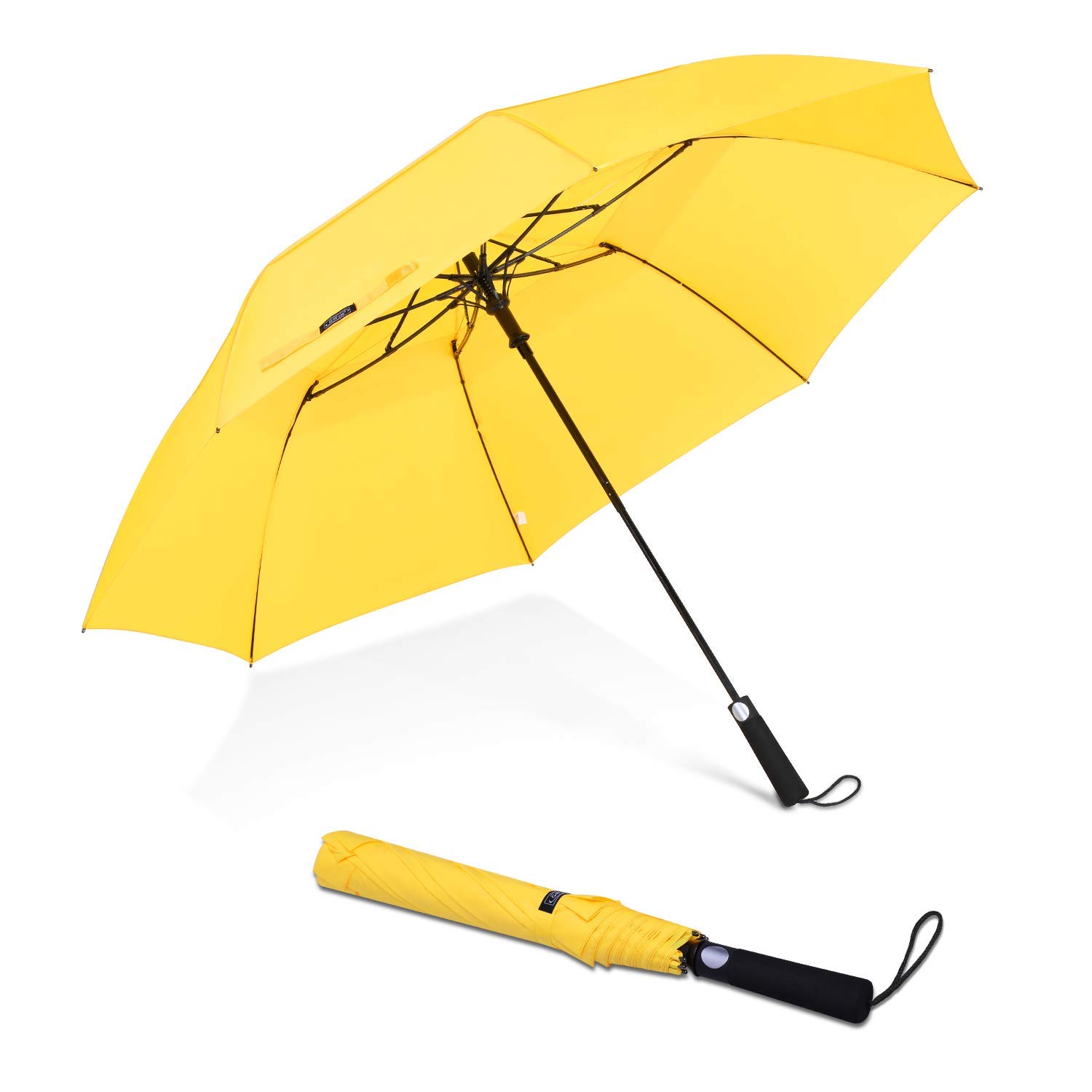 custom logo umbrella auto open manual close 2 folding golf umbrella