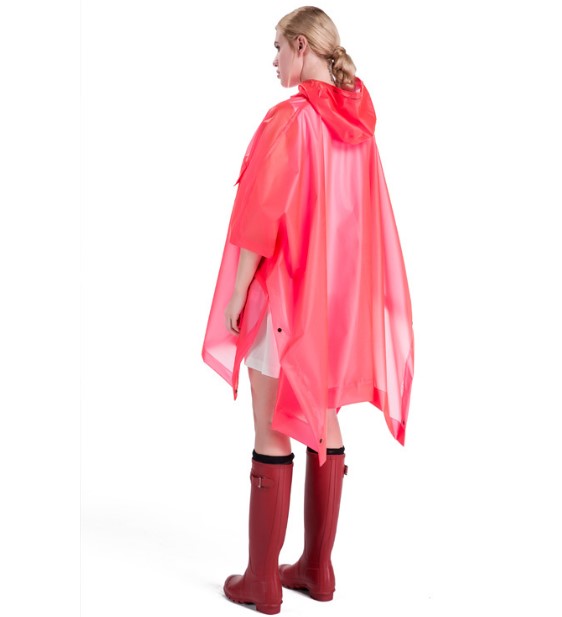 custom made waterproof TPU fabrics womens rain jacket,hiking handbag compostable yellow raincoat rain poncho