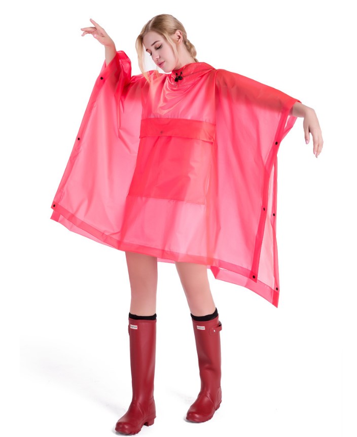 custom made waterproof TPU fabrics womens rain jacket,hiking handbag compostable yellow raincoat rain poncho