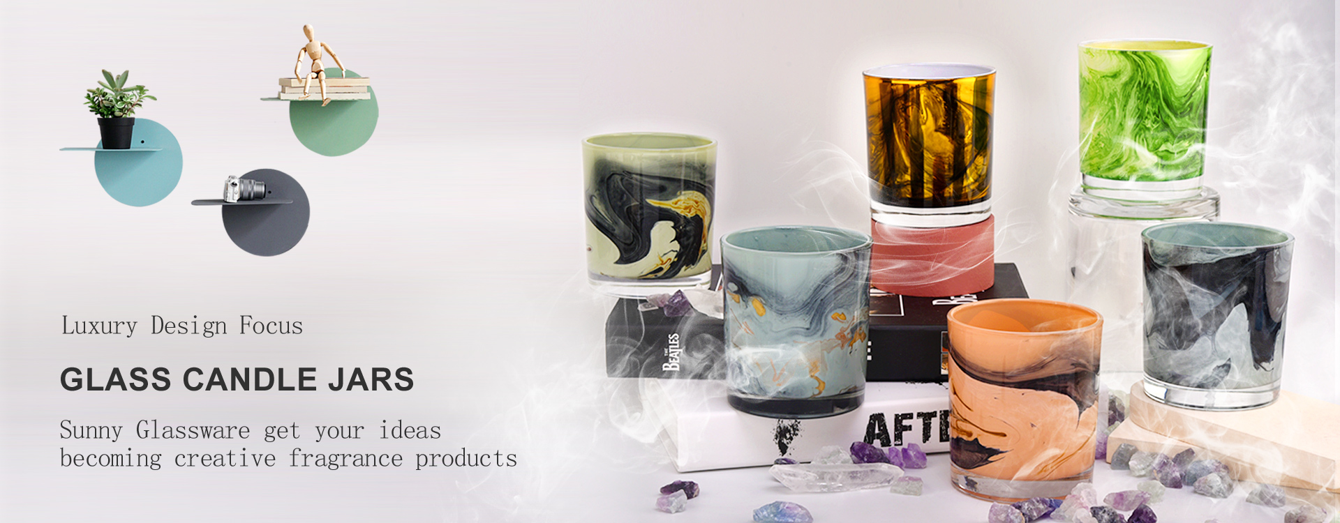 glass candle jars