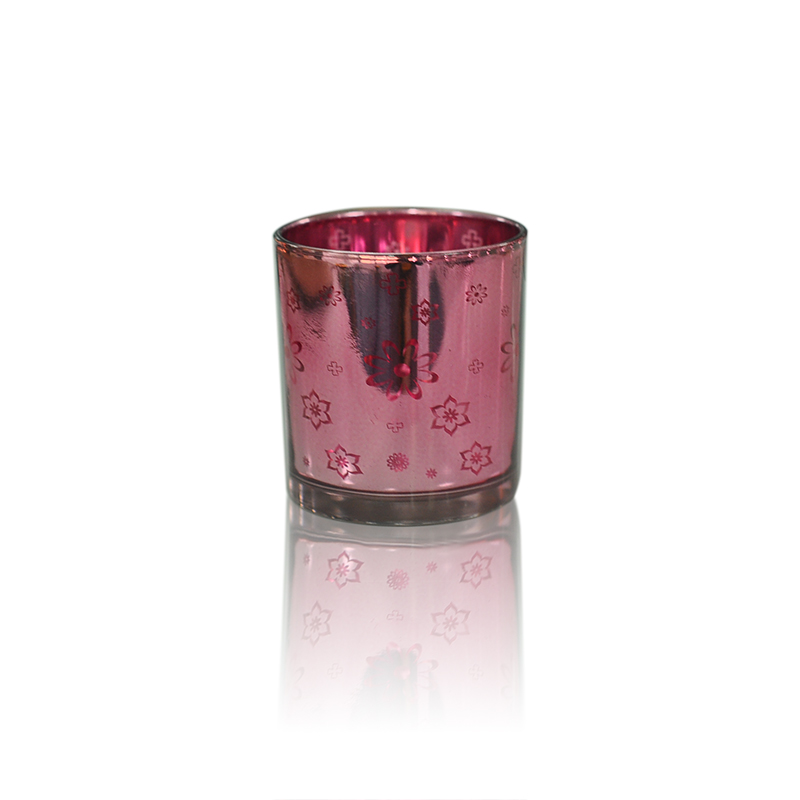 electro plate glass candle cup