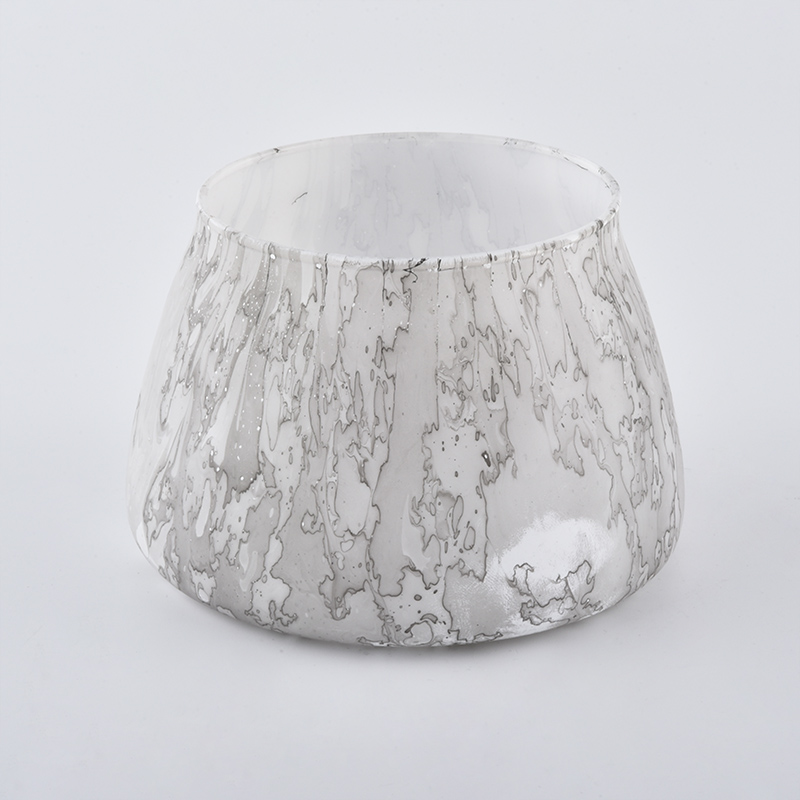 hydrographics transfer printing glass candle jar 