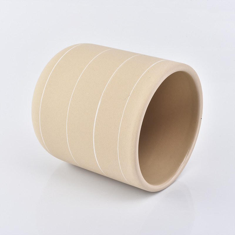 Classical Pink Ceramic Candle Jars from Sunny Glassware