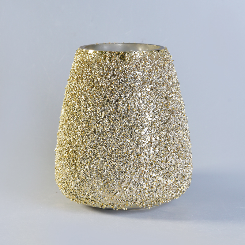 sanding glass candle holders