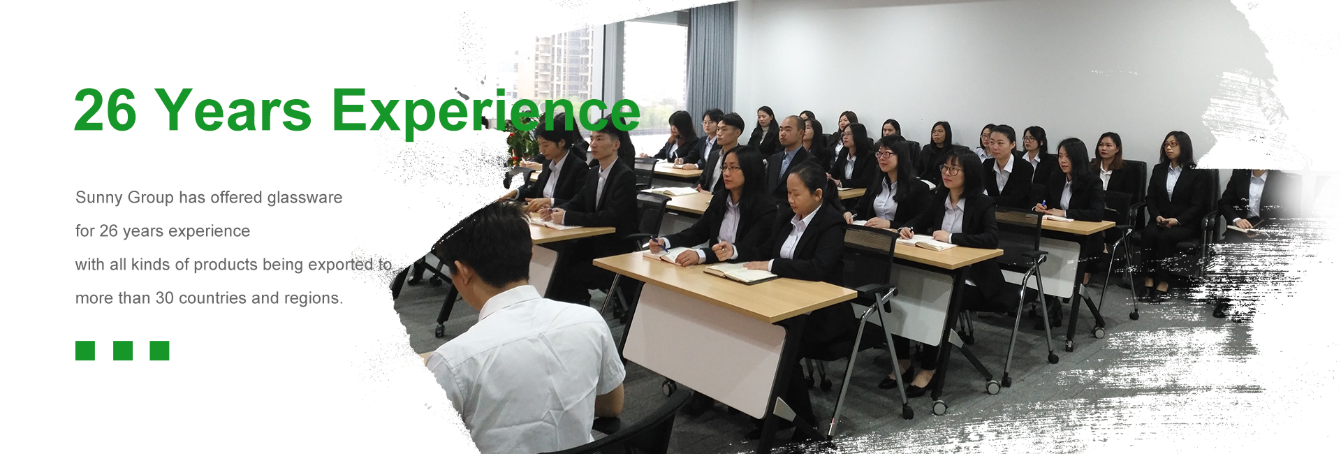 Qualified Sunny Glassware salesperson