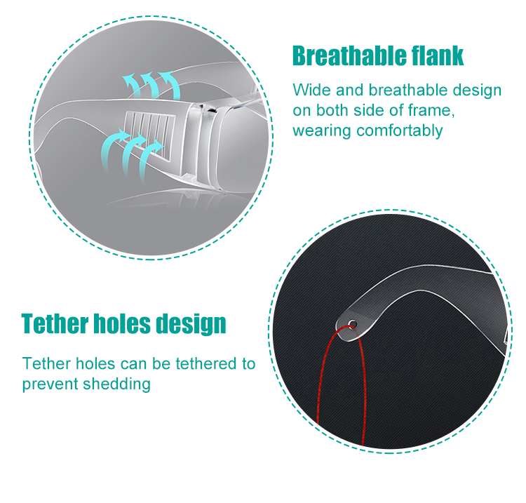 Safety Goggles Transparent Shockproof Glasses for coronavirus protection