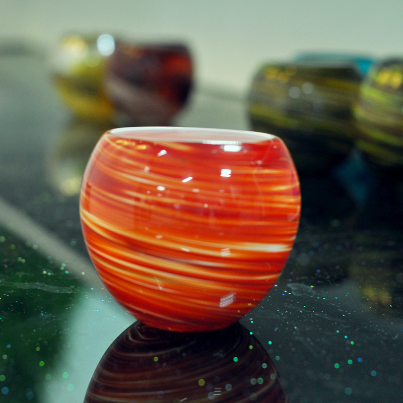 new glass candle holder