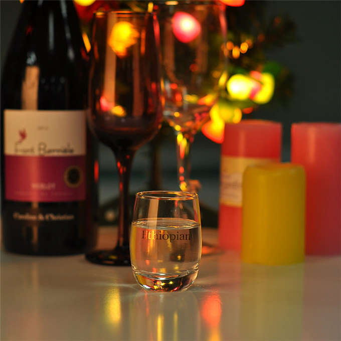 Whisky clear glasses