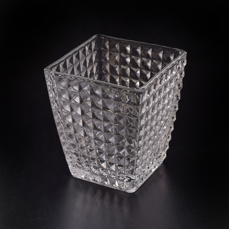 home deco glass candle jar