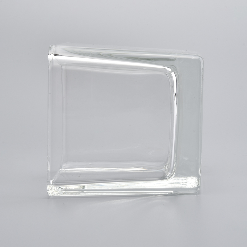 120ml square glass candle holders
