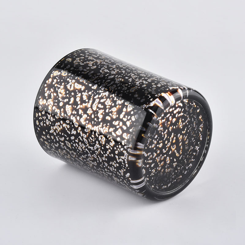 New Arrival Glass Candle Jars With Silver Plating