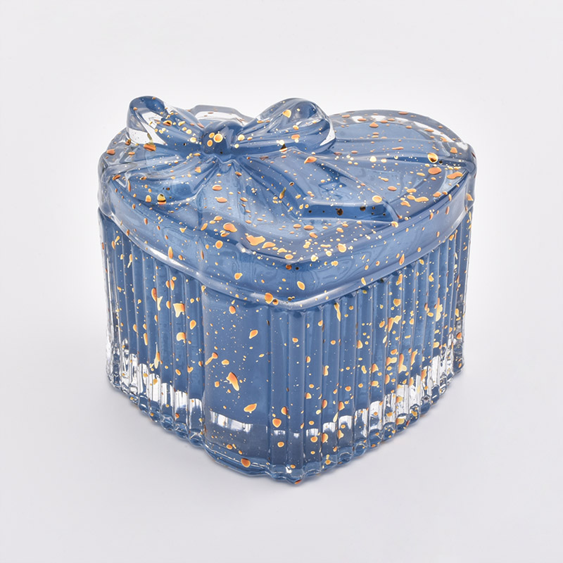 Heart Shaped Luxury Glass Candle Jars With Lids For Recommendation