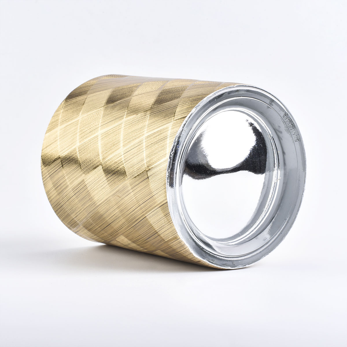 luxury leather glass candle jar