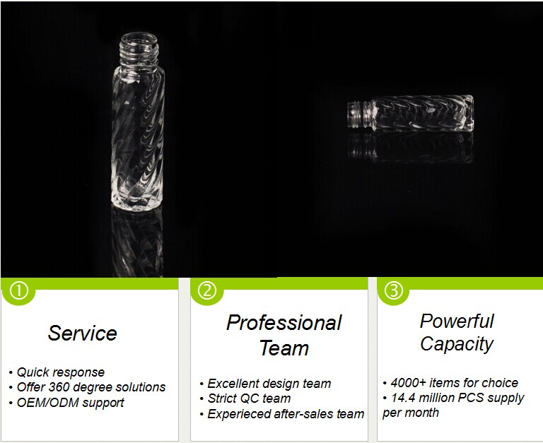 factory direct clear transparent glass spray perfume bottle