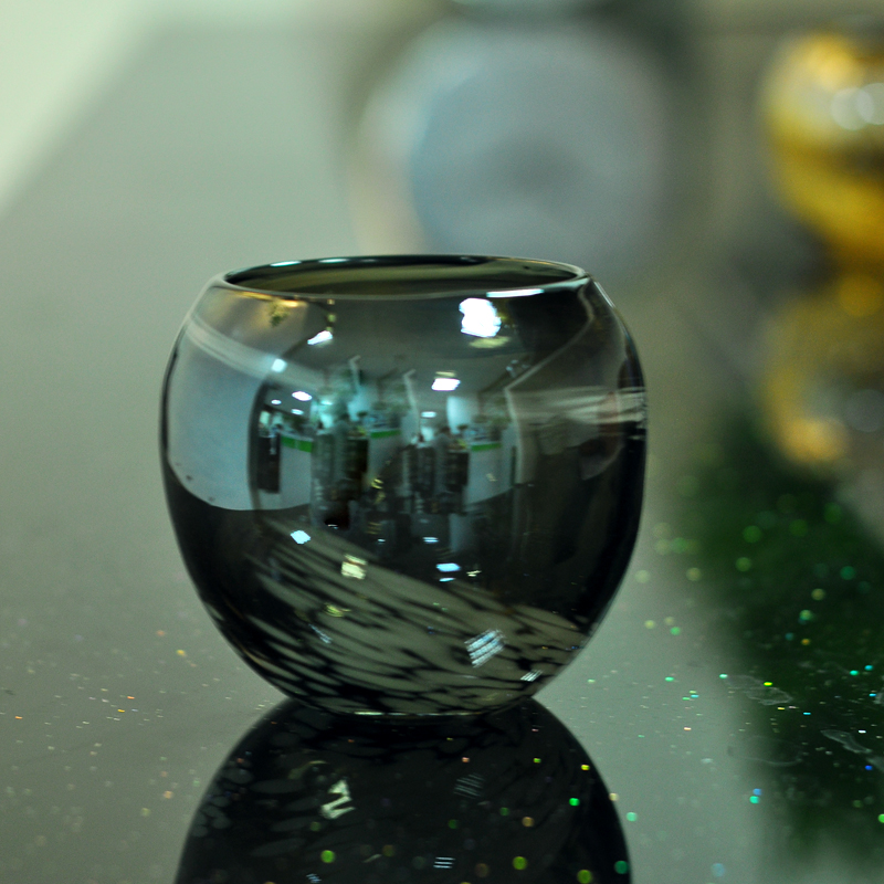 spray color glass candlesticks