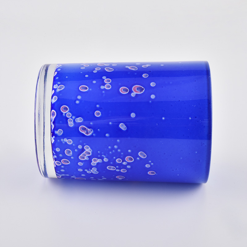 10oz Gold electroplating Candle Glass Jars