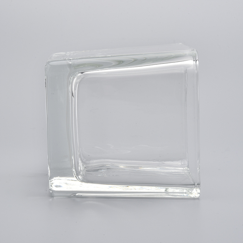 120ml square glass candle holders