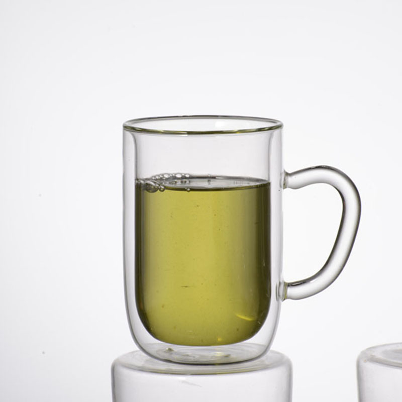 Promotional gift double wall glass cup glass coffee cup